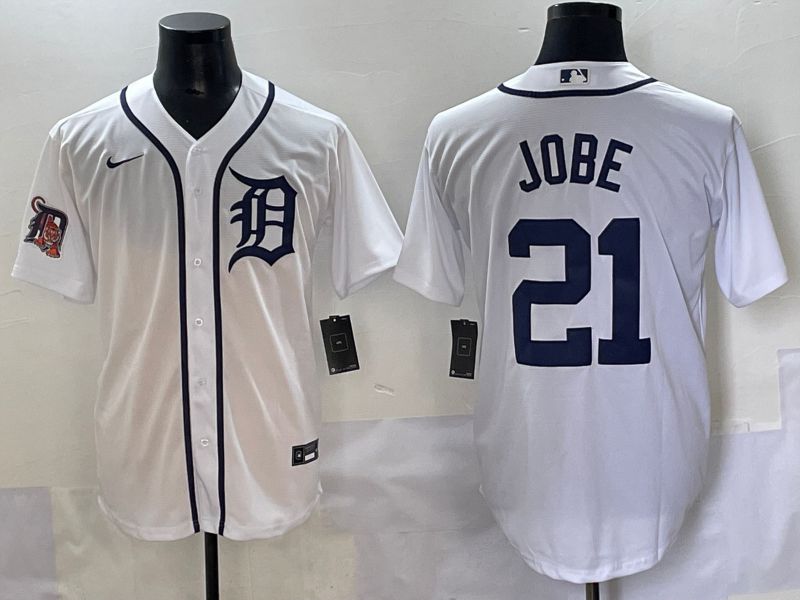 Men 2025 Detroit Tigers 21 Jobe White Game Nike MLB Jersey style 5